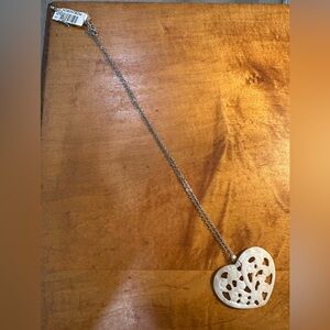 Nordstrom Mother of Pearl Heart Pendant Necklace with Chain